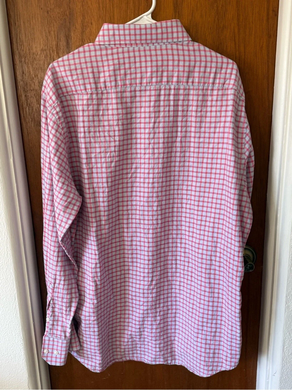 Bristol Bull Button-Front Pink Check Dress Shirt - Tailored Look